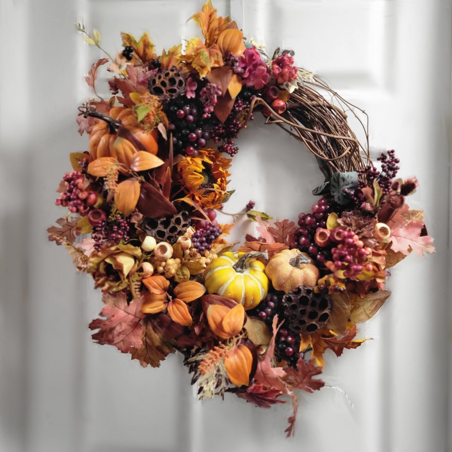 Pumpkin Spice Harvest Wreath