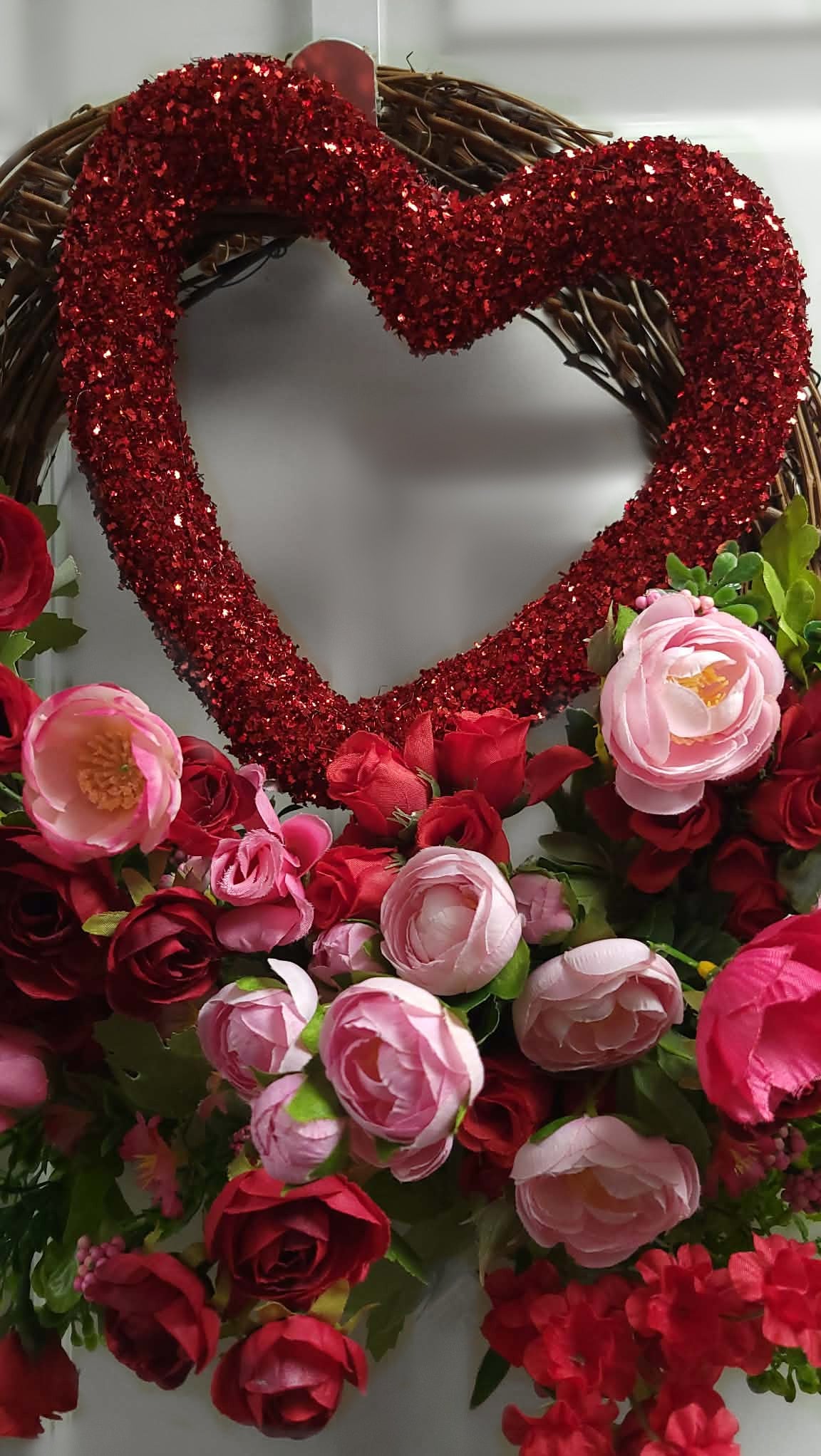 Love in Bloom Valentine’s Door Wreath