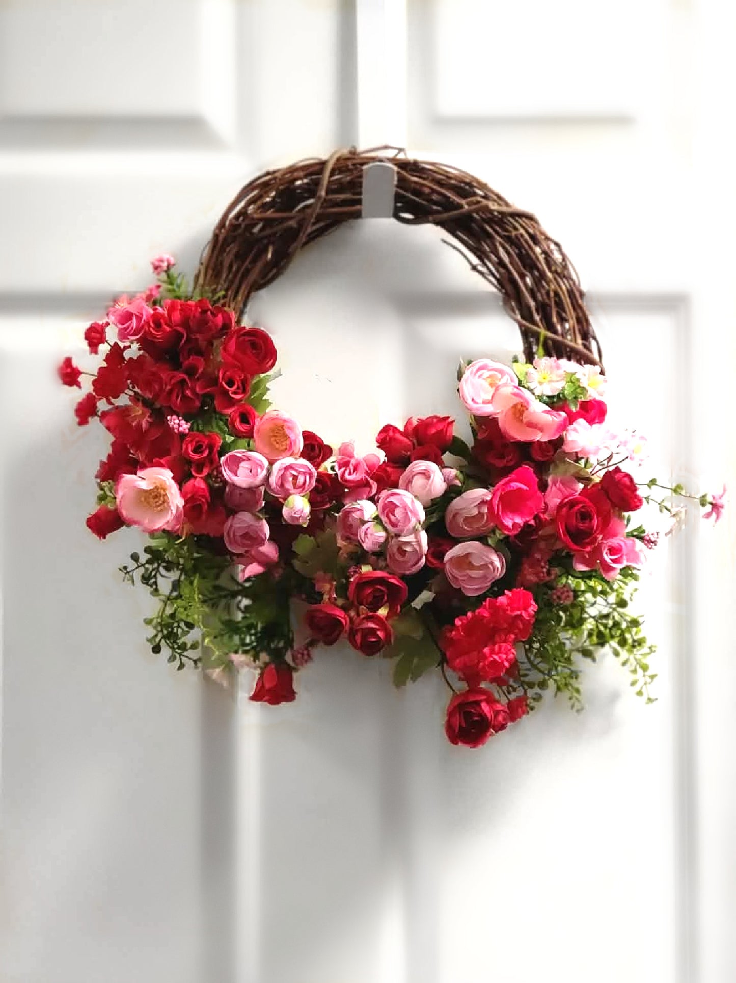 Love in Bloom Valentine’s Door Wreath