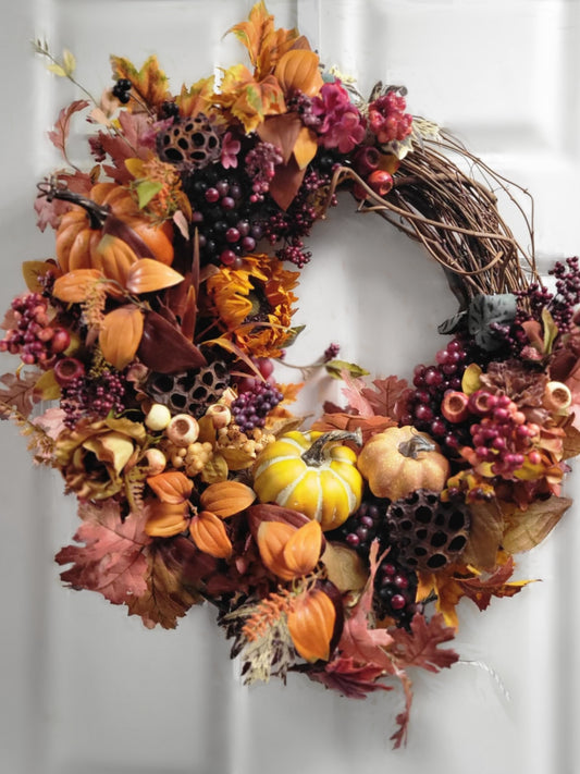 Pumpkin Spice Harvest Wreath