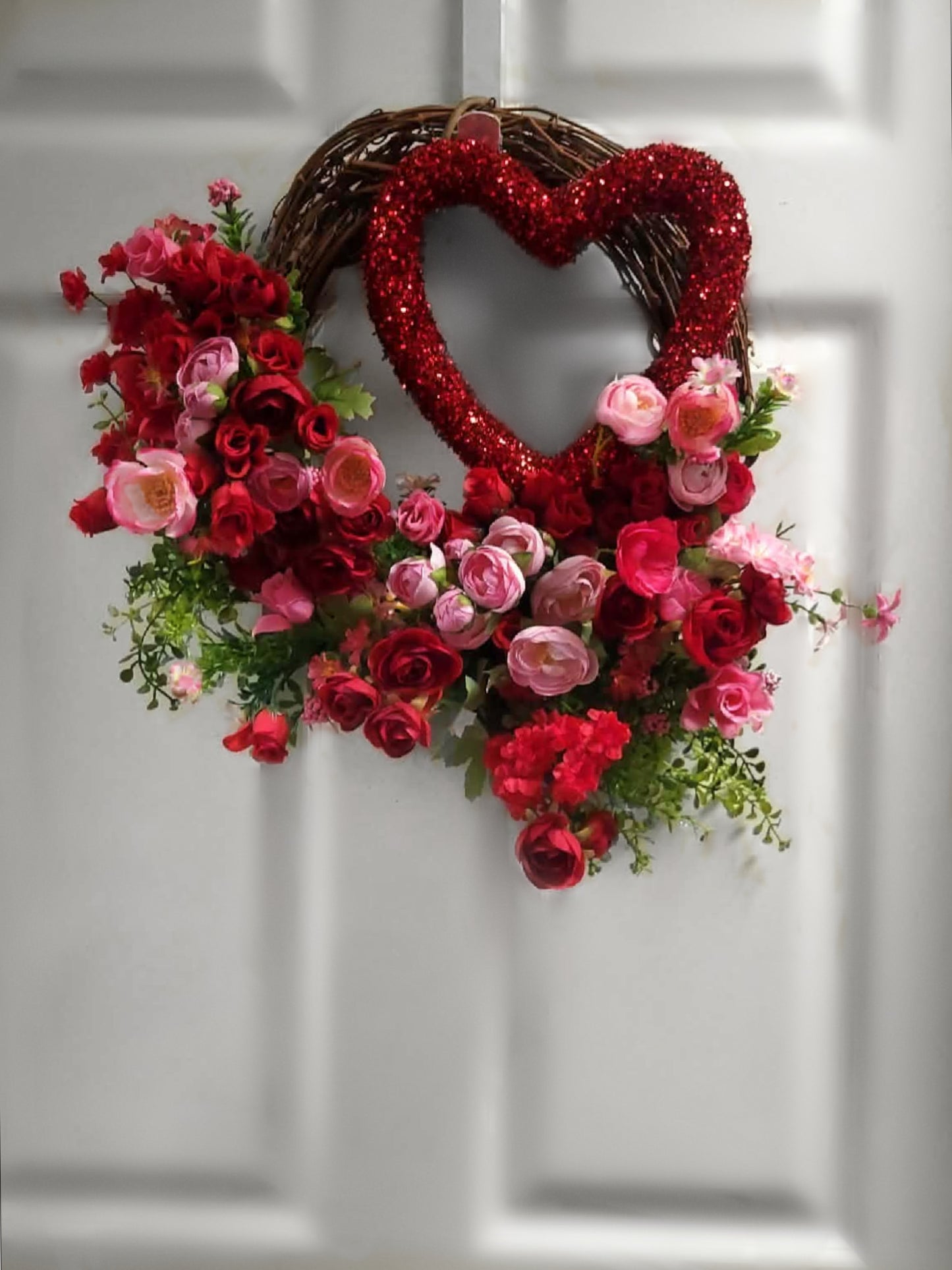 Love in Bloom Valentine’s Door Wreath