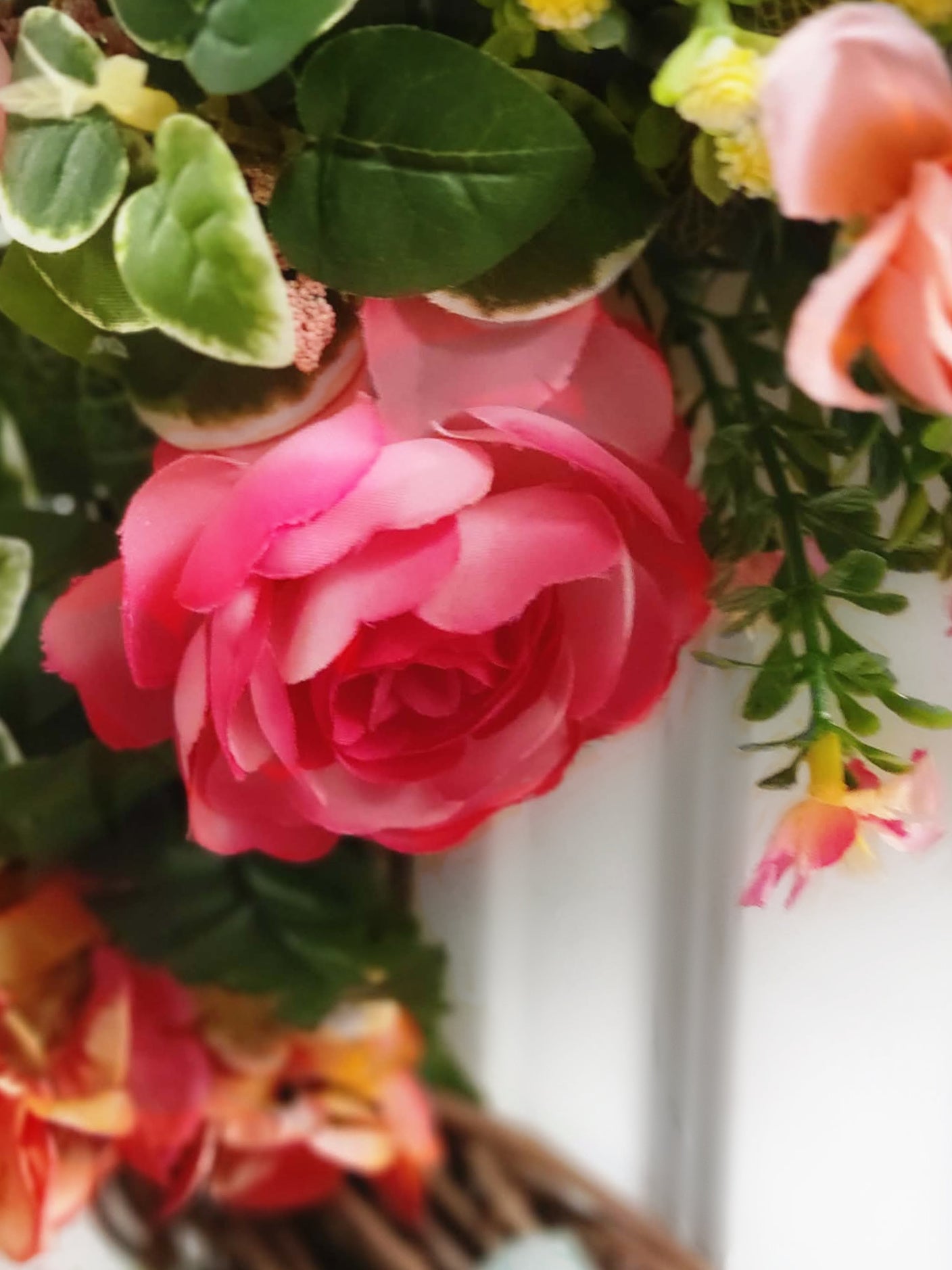 Peachy Peach Door Wreath