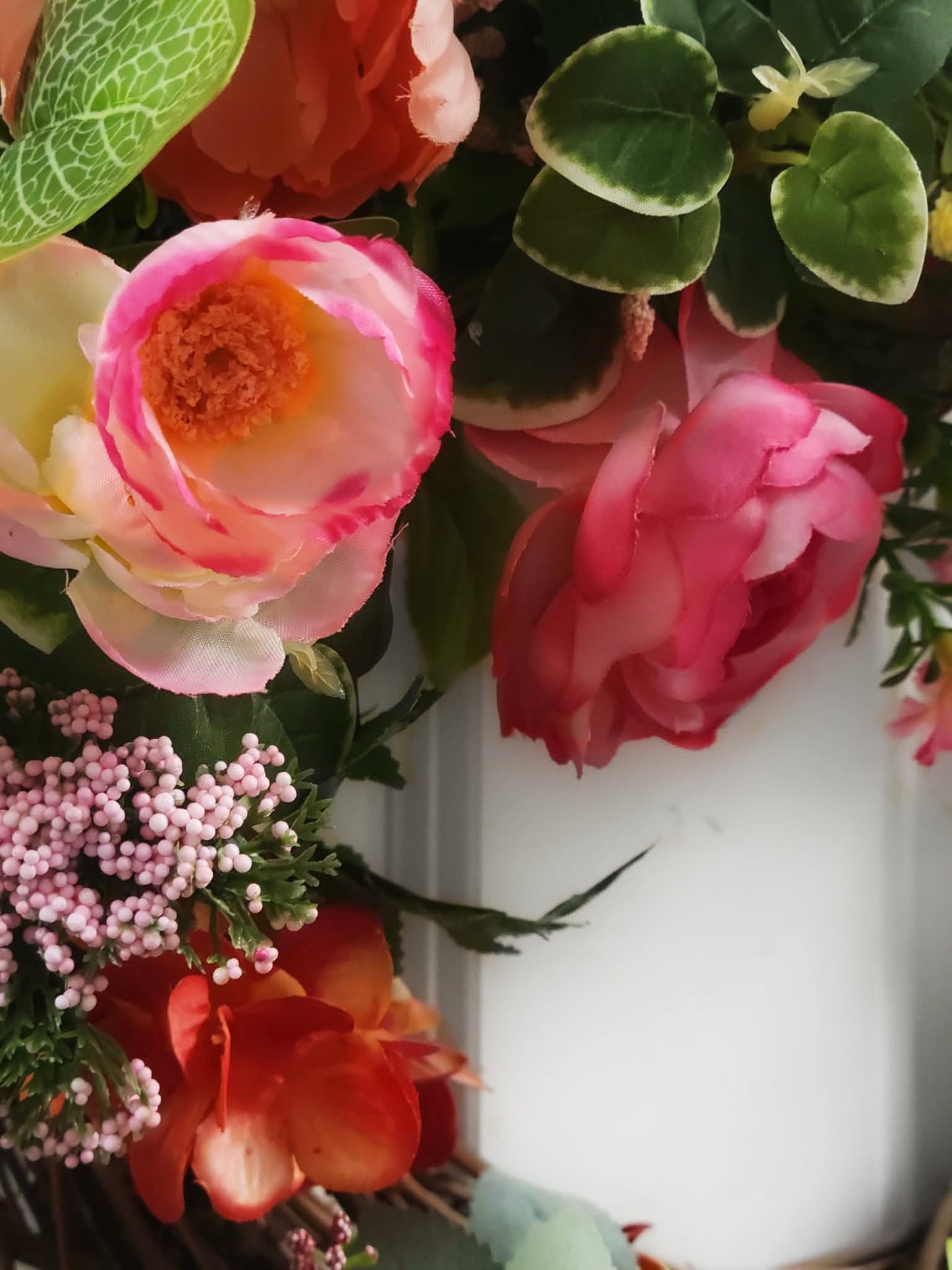 Peachy Peach Door Wreath